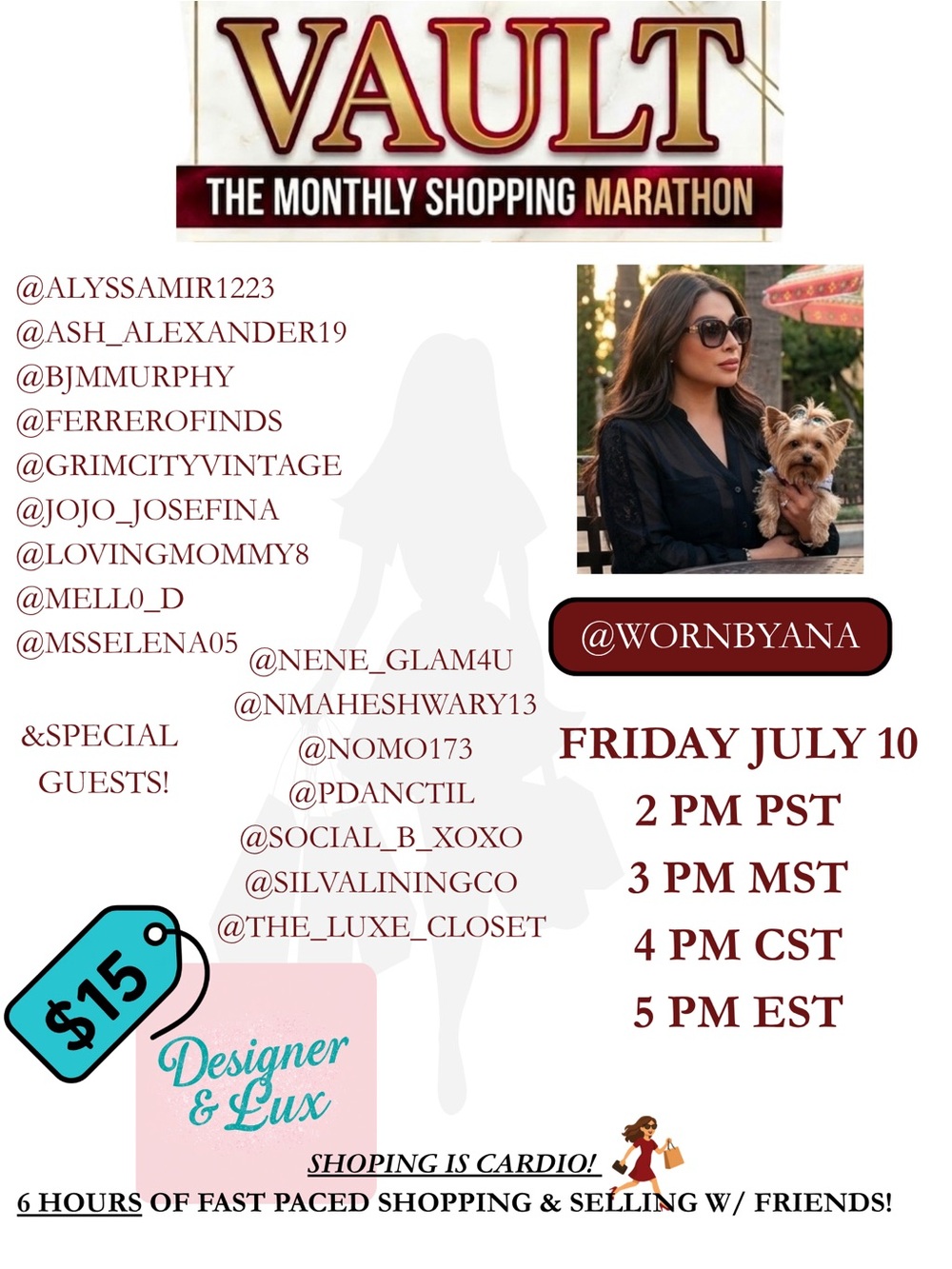 VAULT! $15 starts @WORNBYANA Curated quality. Themed Drops Experienced Sellers